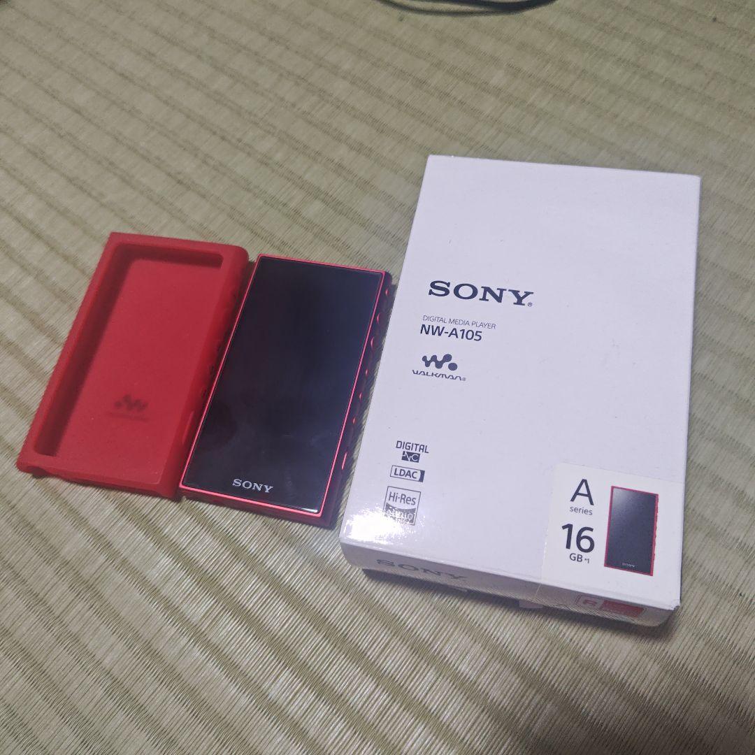 SONY NW-A105 ウォークマン 16GB レッド カバー付ジャンク