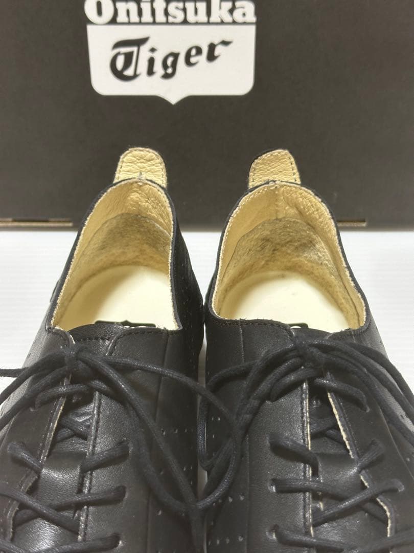 onitsuka tiger レザースニーカー　オニツカ　ブラック　ローカット