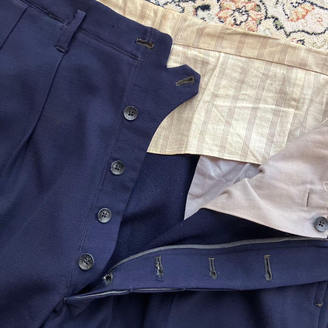 For gentleman スラックス　ネイビー　50s〜60s