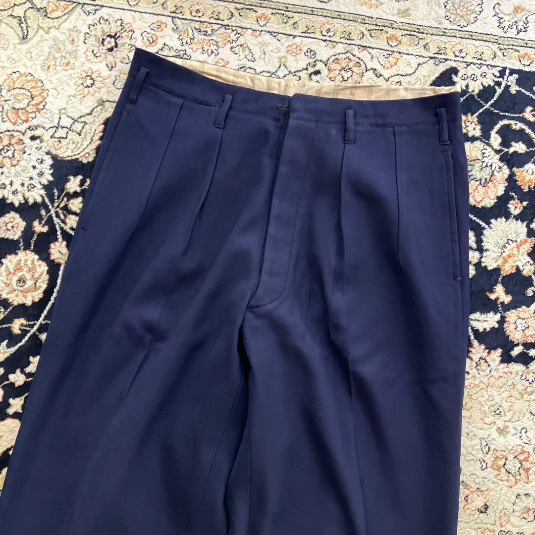 For gentleman スラックス　ネイビー　50s〜60s