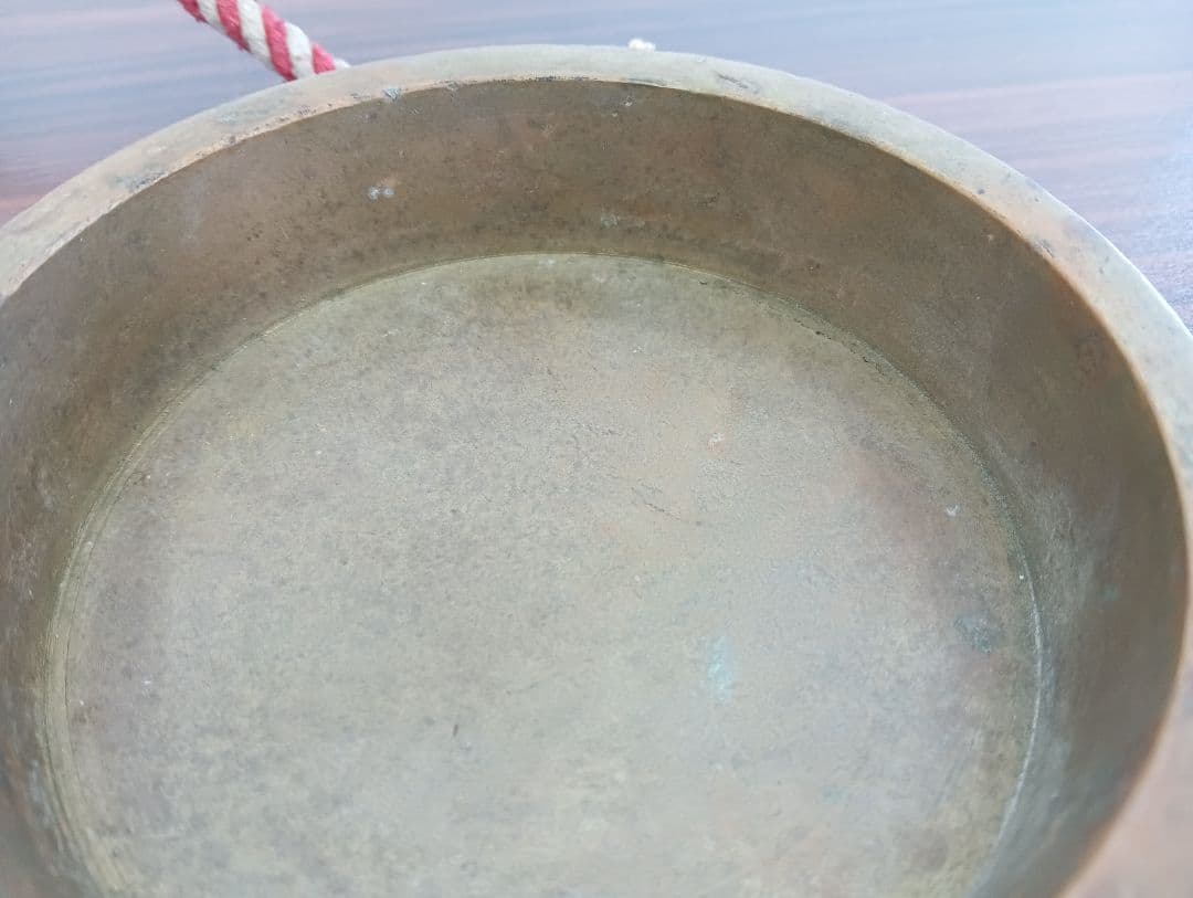 ま*こ様 ​古銅 摺り鉦 当たり鉦（すりがね/あたりがね）直径13cm 祭り鳴り