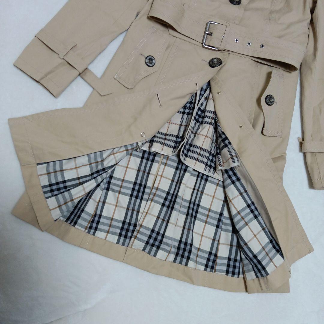 バーバリーブルーレーベル トレンチコート ノバチェック ライナー 38 三陽商会