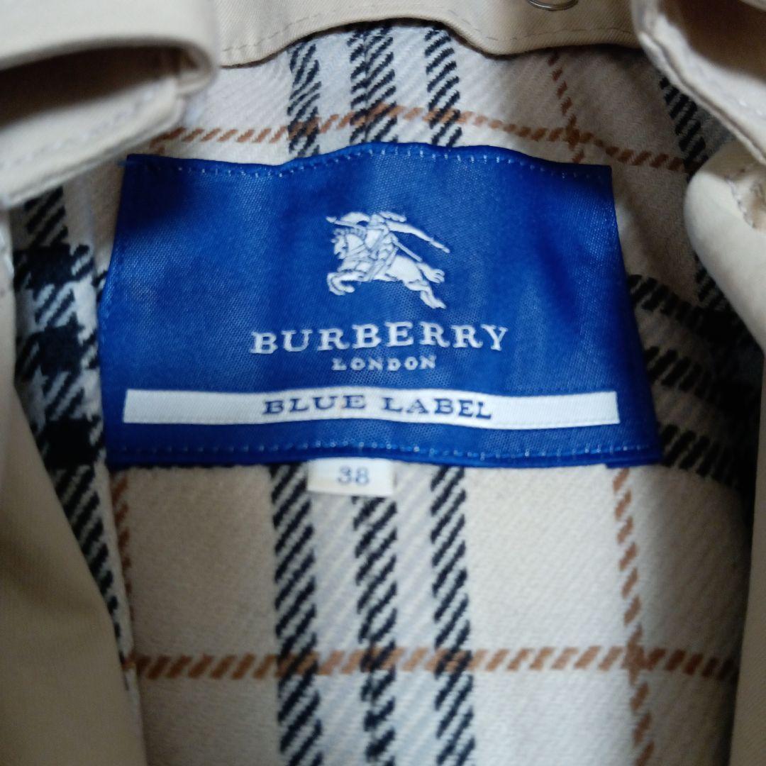 バーバリーブルーレーベル トレンチコート ノバチェック ライナー 38 三陽商会