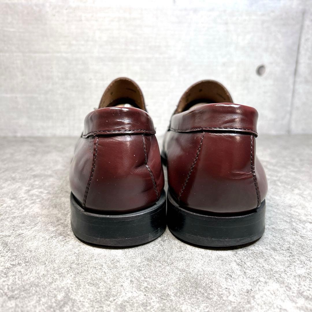 極美品【GHBASS】ローファー/LOGAN/ローガン/バーガンディ/革靴