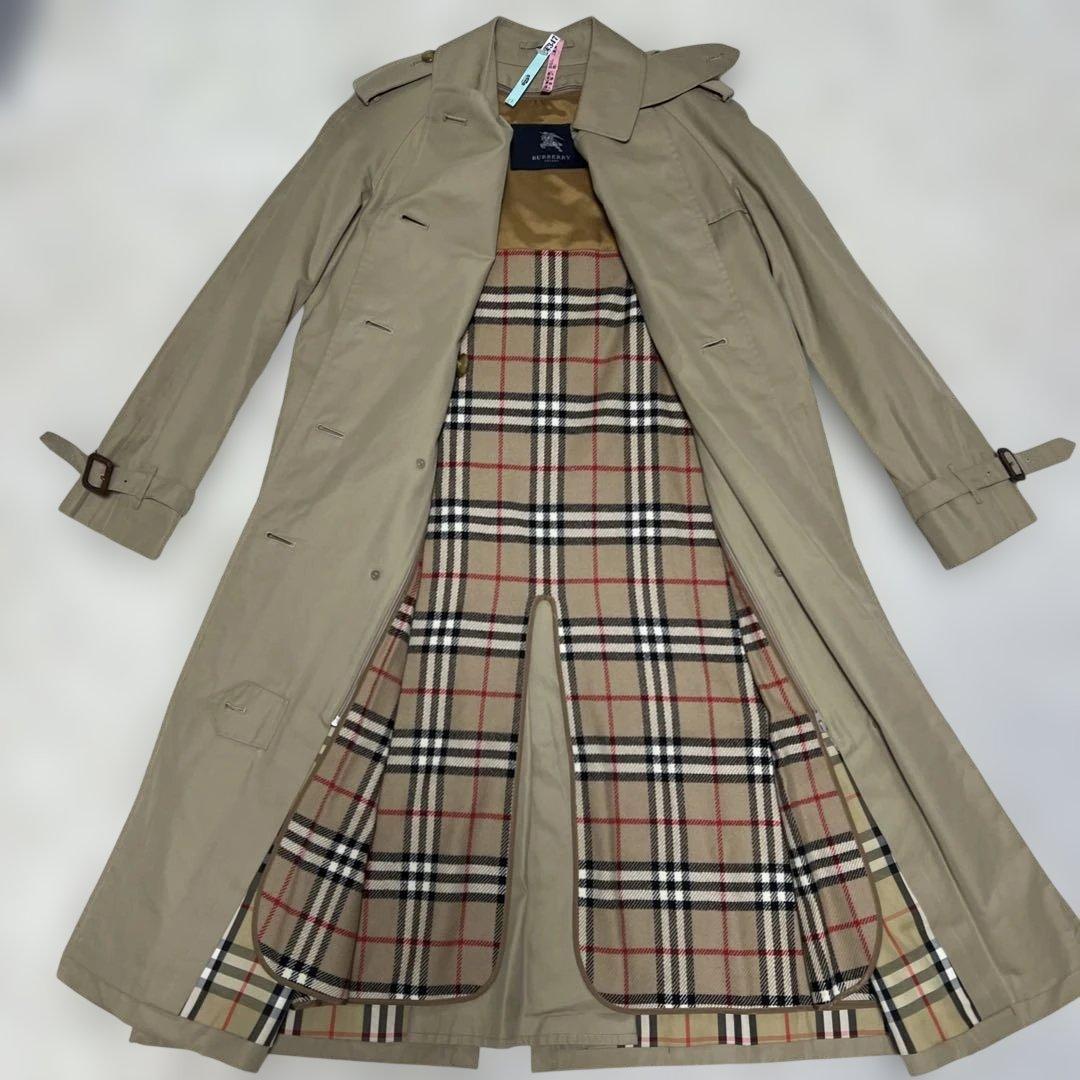 Burberryバーバリーベージュ トレンチコート チェック裏地