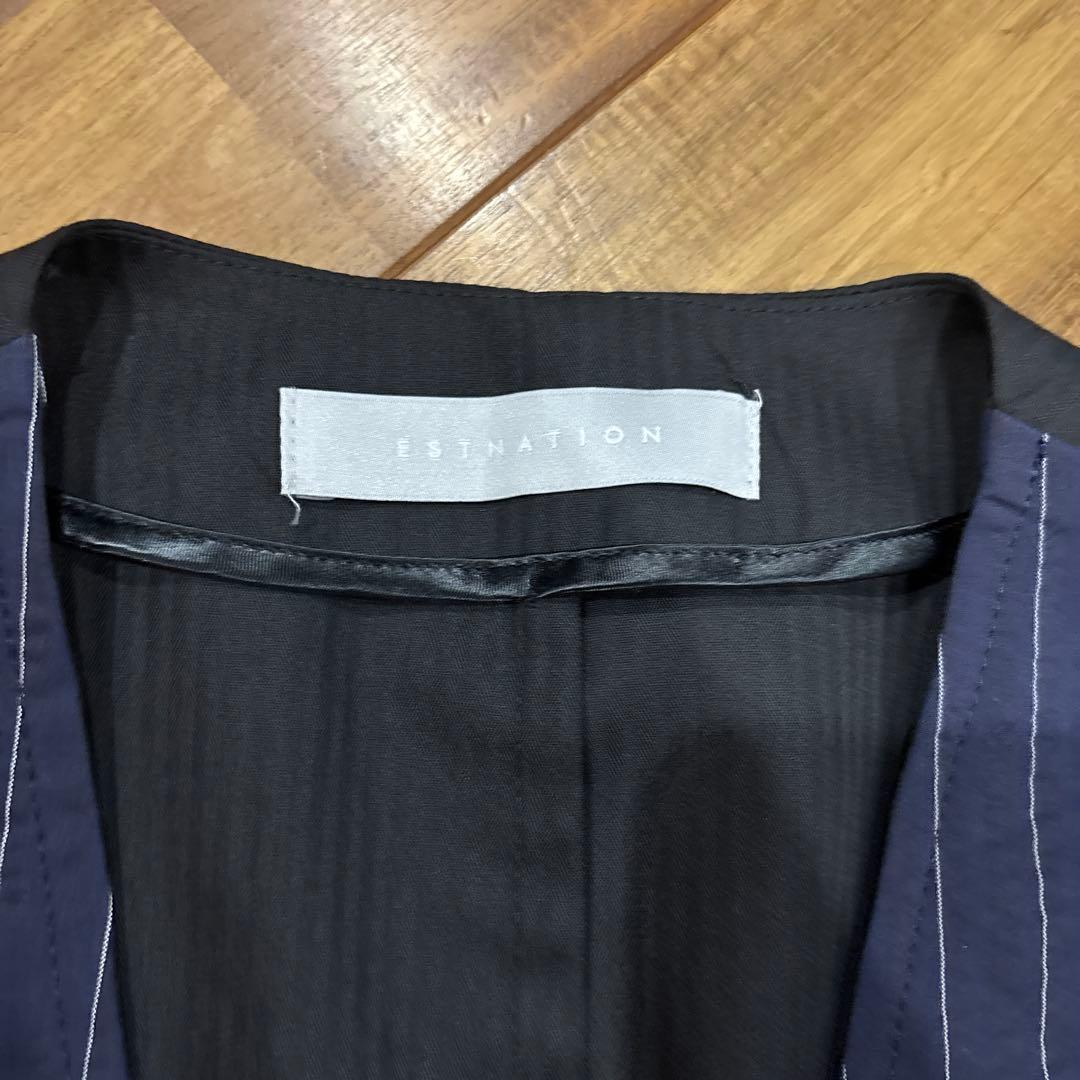 ESTNATION（エストネーション）　シアサッカー3ピーススーツ