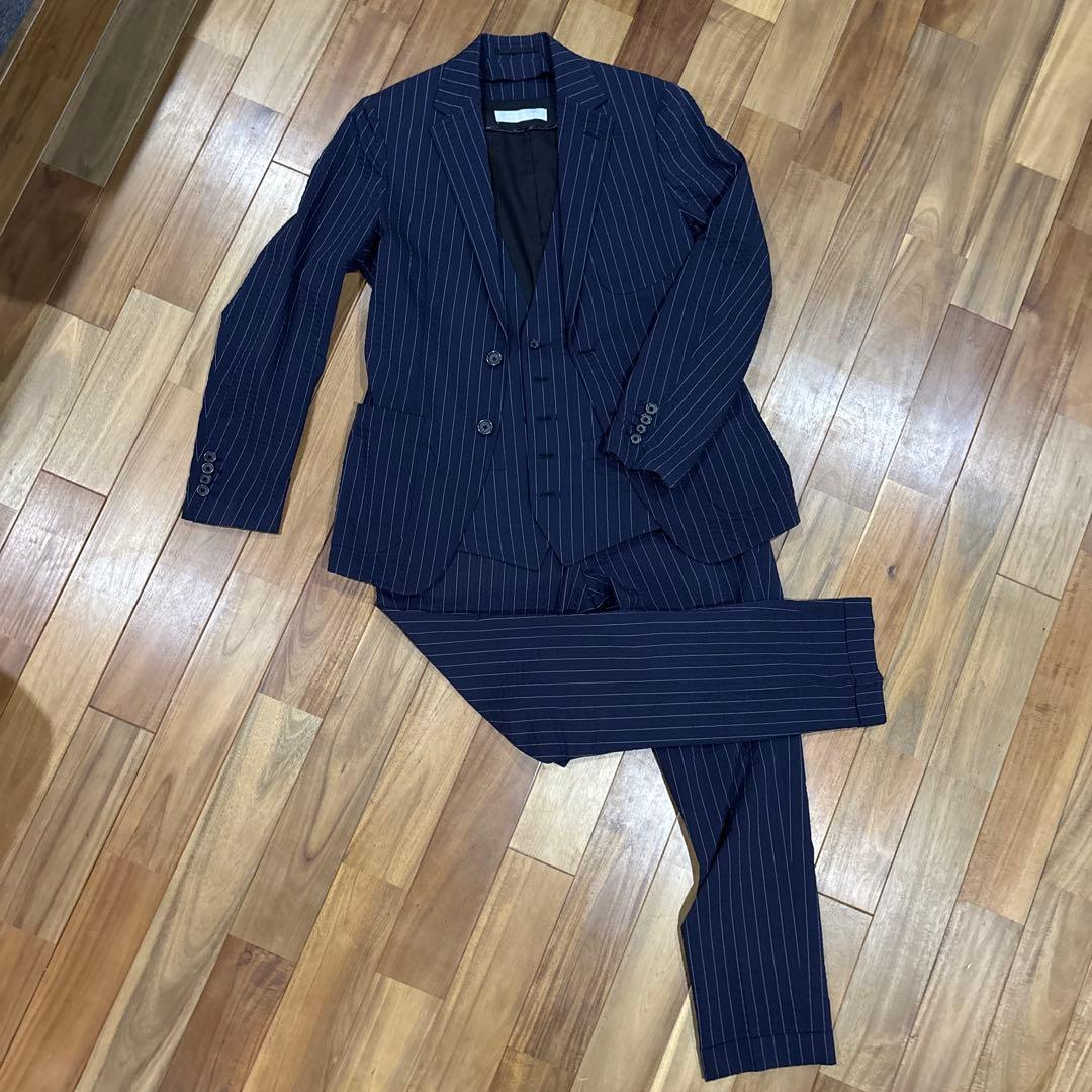 ESTNATION（エストネーション）　シアサッカー3ピーススーツ