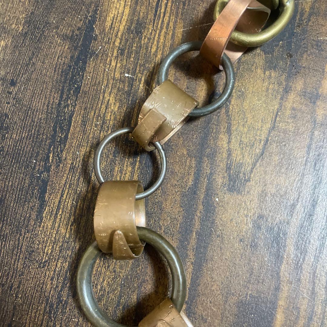 【超希少】1900s ウォレットチェーン　フランス製 真鍮アンティークビンテージ