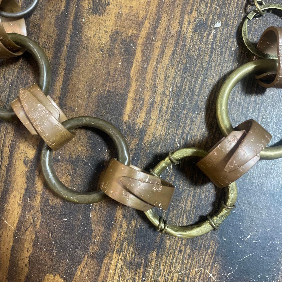 【超希少】1900s ウォレットチェーン　フランス製 真鍮アンティークビンテージ