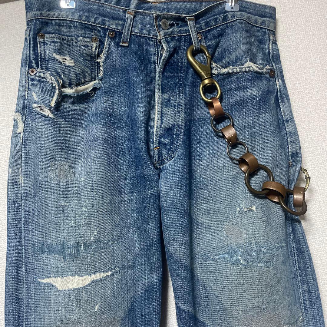 【超希少】1900s ウォレットチェーン　フランス製 真鍮アンティークビンテージ