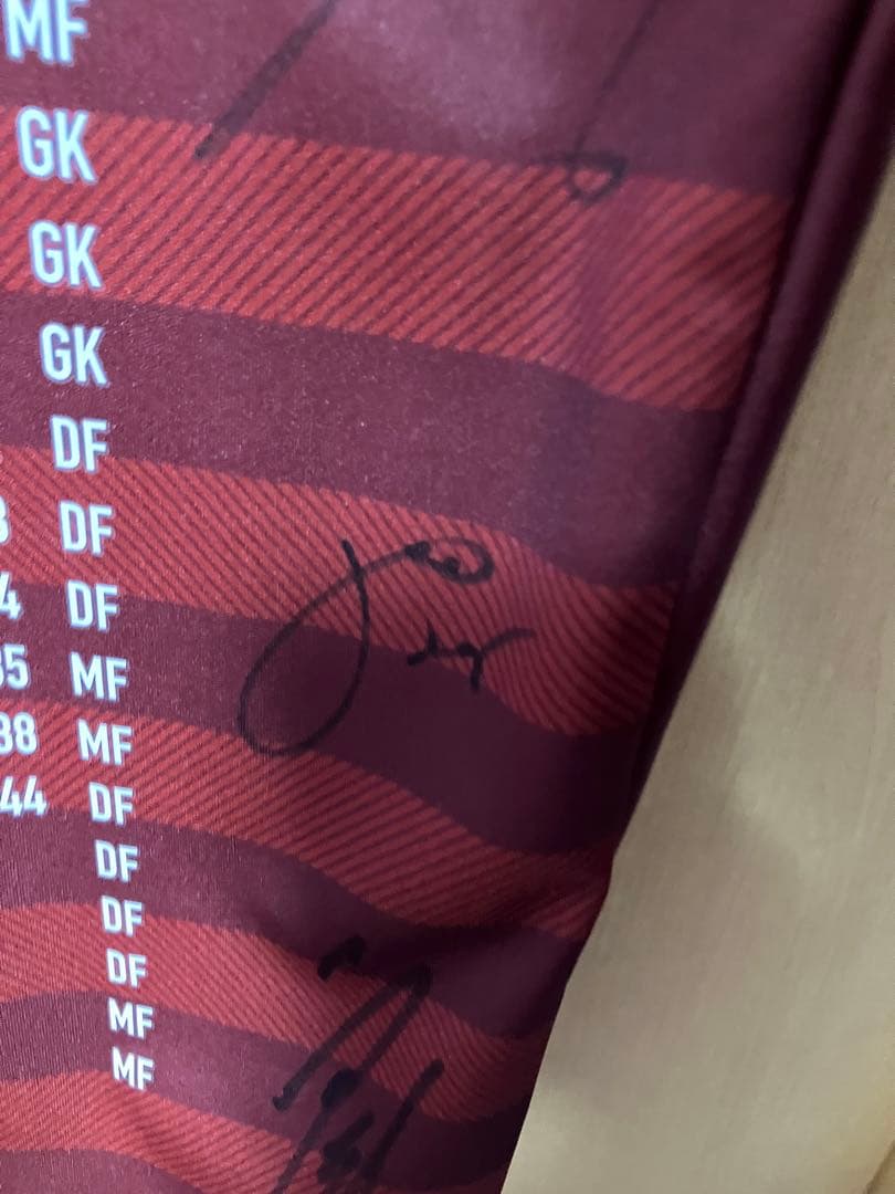 ヴィッセル　天皇杯　初優勝　記念ユニフォーム　サイン入り　サッカー　日本代表