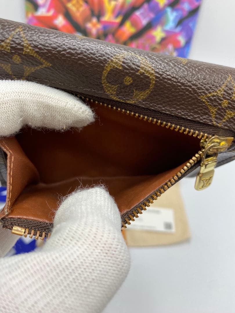 【極美品】ルイヴィトン モノグラム ポルトフォイユ ジョイ 折り財布 ブラウン