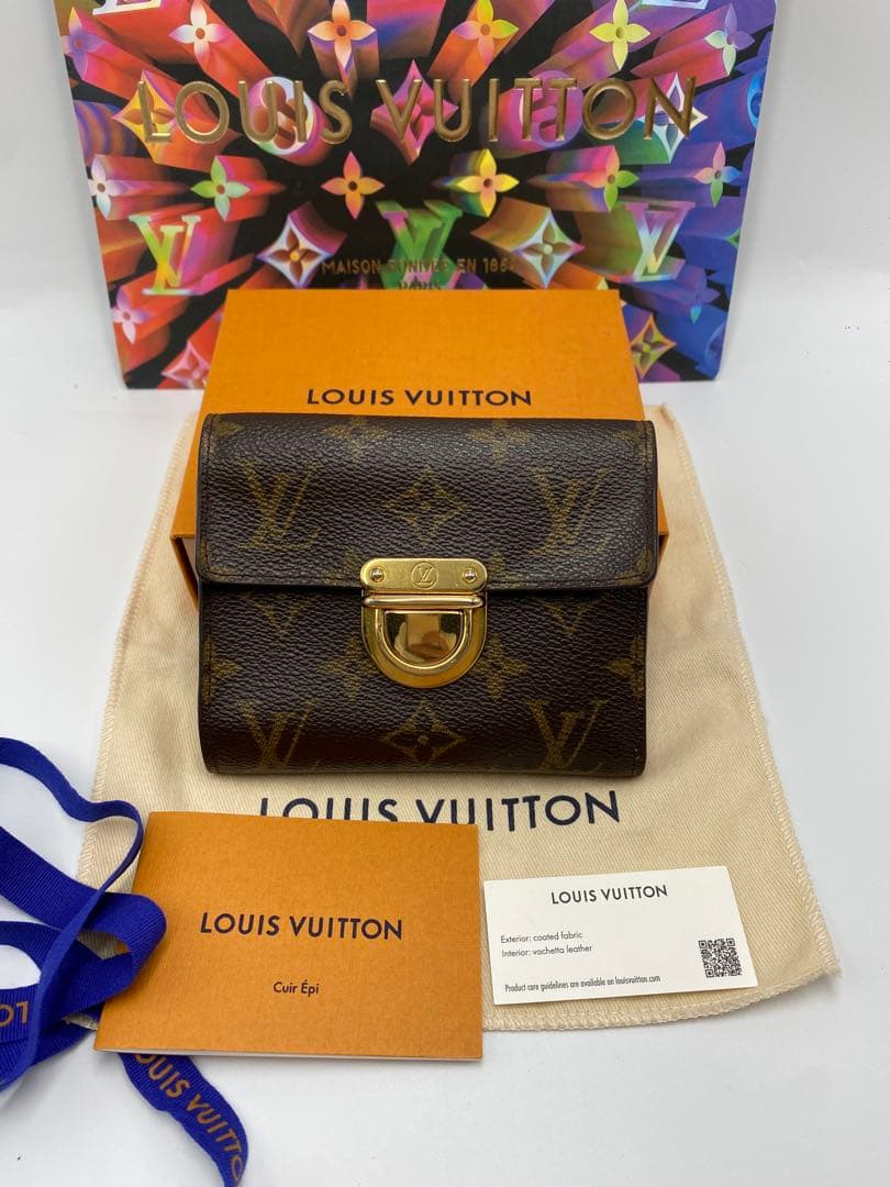 【極美品】ルイヴィトン モノグラム ポルトフォイユ ジョイ 折り財布 ブラウン