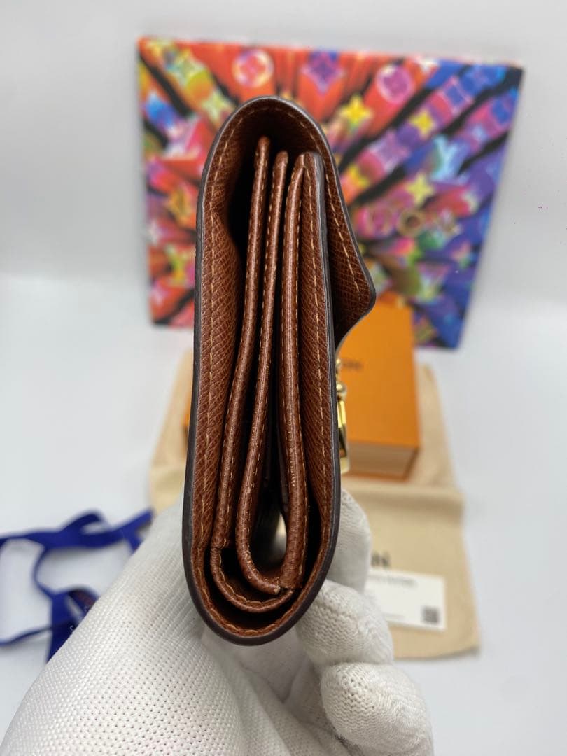 【極美品】ルイヴィトン モノグラム ポルトフォイユ ジョイ 折り財布 ブラウン