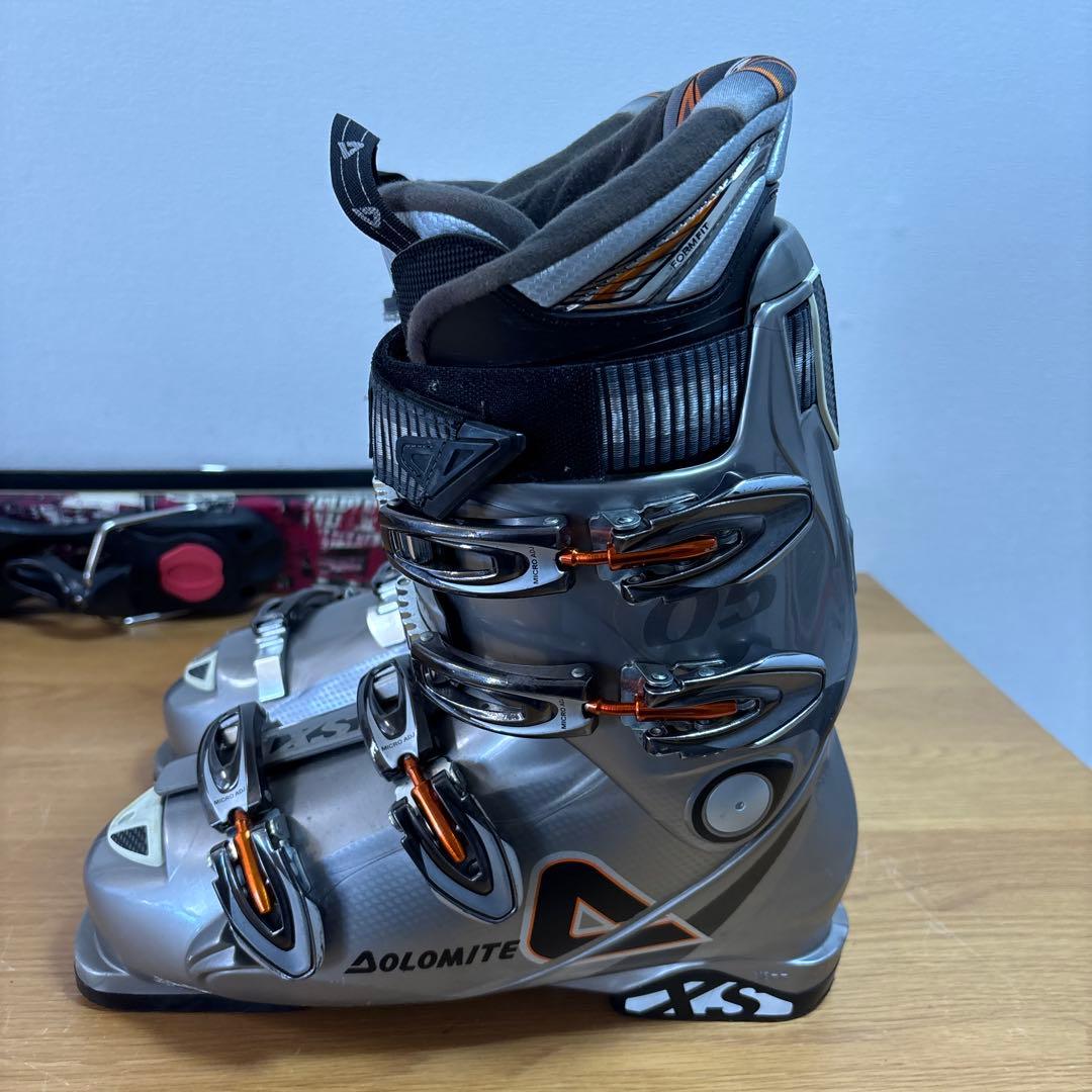 メンズ　ショートスキー　ジョイライド99cm ドロミテ 27-27.5cmセット