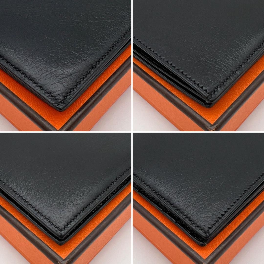 【美品】エルメス MC2 コペルニクス 二つ折り コンパクト 財布 黒