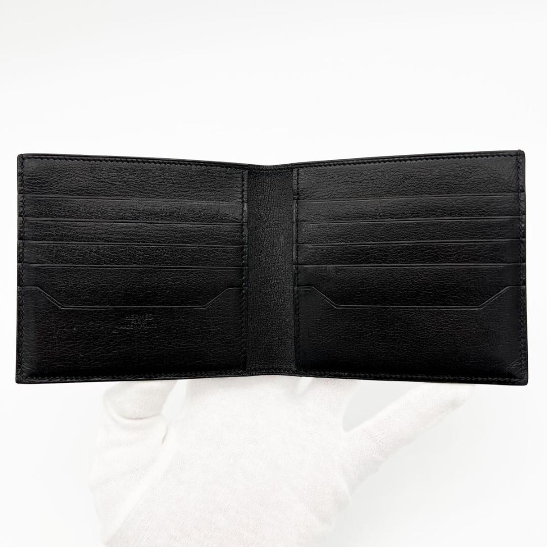 【美品】エルメス MC2 コペルニクス 二つ折り コンパクト 財布 黒