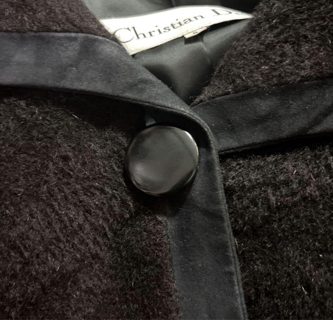 V*◎様 レディース 9 クリスチャン ディオール ポンチョ コート 毛 アルパ