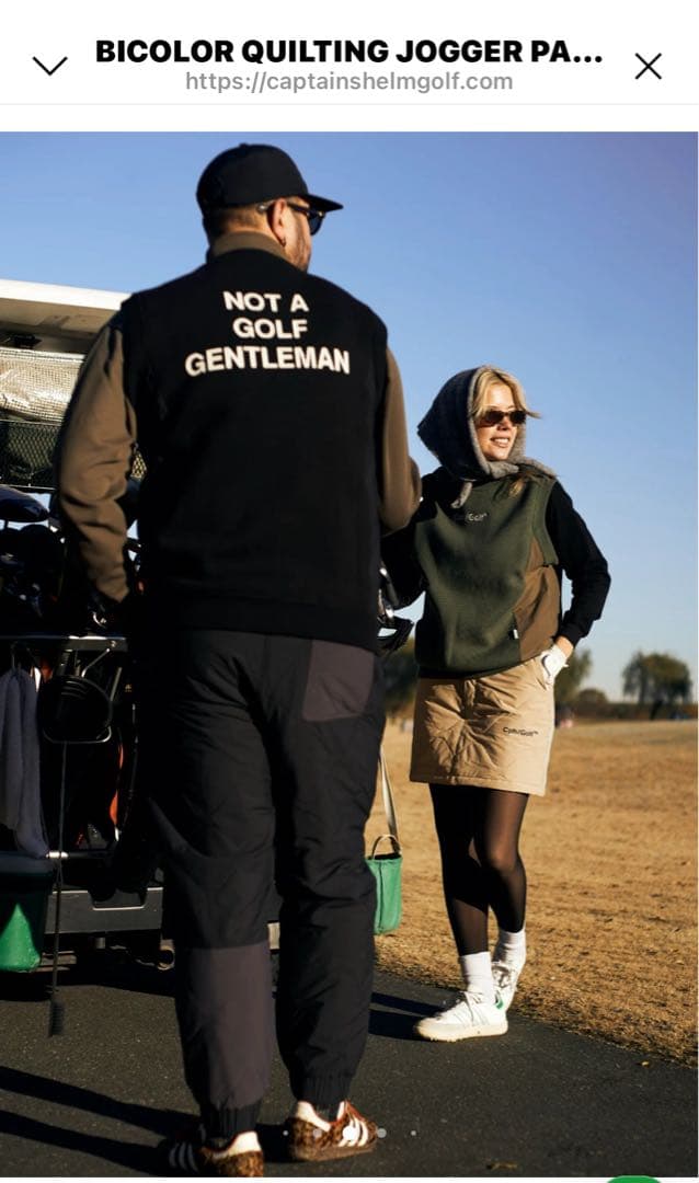 Cph/Golf キルティングパンツ Mサイズ ブラック