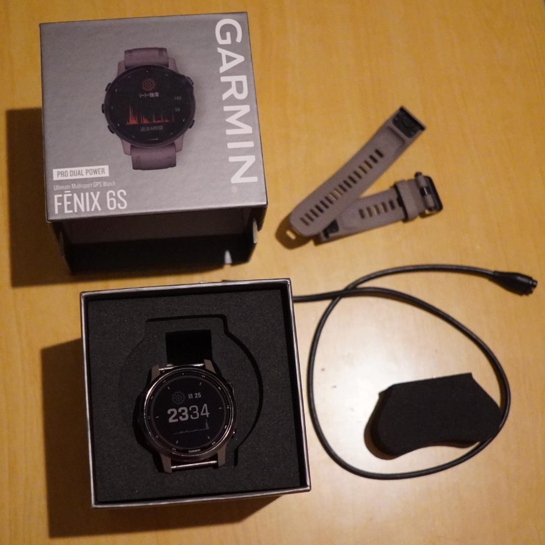【貴重モデル】garmin fenix 6s pro dual power
