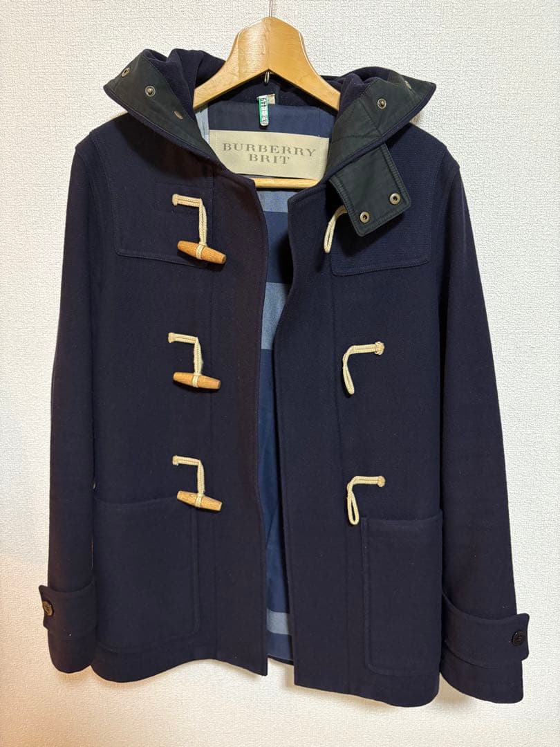 BURBERRY BRIT ダッフルコート ネイビー XS