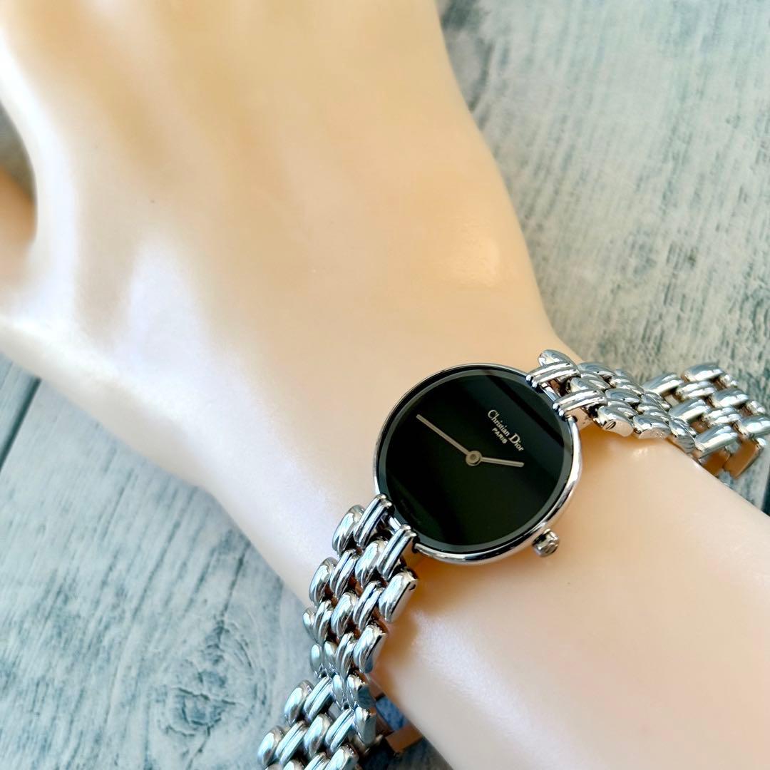【電池交換済】Christian Dior ディオール 腕時計 バギラ ブラック
