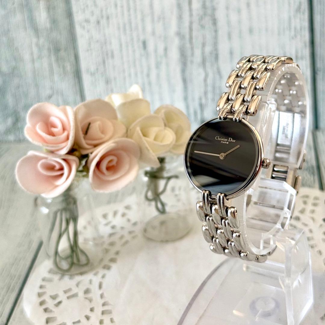 【電池交換済】Christian Dior ディオール 腕時計 バギラ ブラック