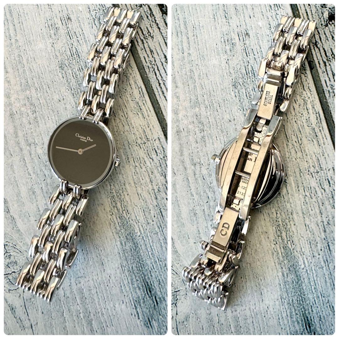 【電池交換済】Christian Dior ディオール 腕時計 バギラ ブラック