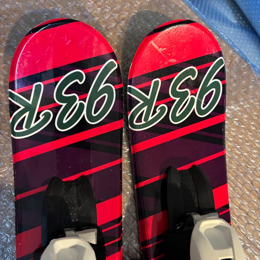 レディースショートスキーセット　ミッドスキー　解放ビン付　25-25.5cm