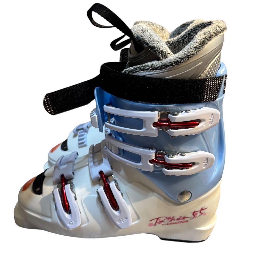 レディースショートスキーセット　ミッドスキー　解放ビン付　25-25.5cm