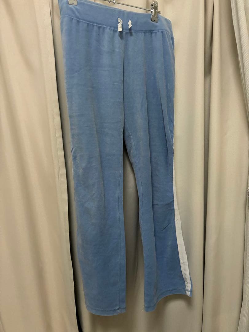 courreges ベロア　セットアップ　ブルー