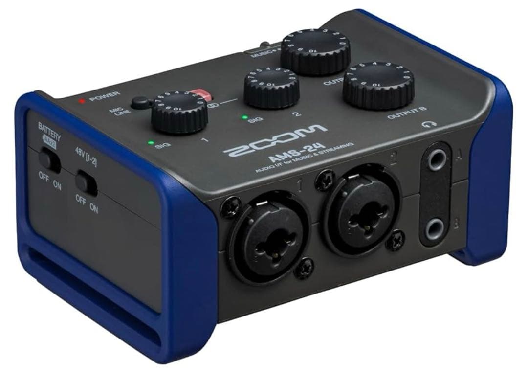 ZOOM ズーム AMS-24 小型オーディオインターフェース 配信機材