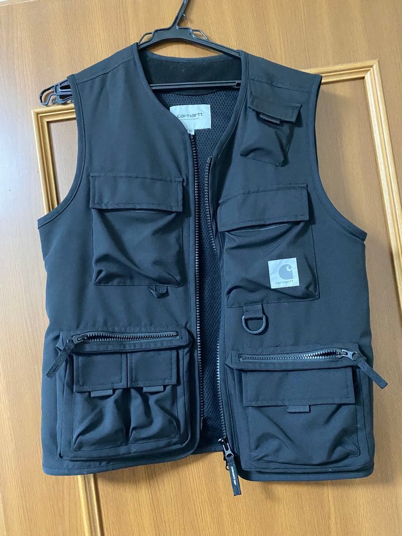 Carhartt ブラック フィッシングベスト XS