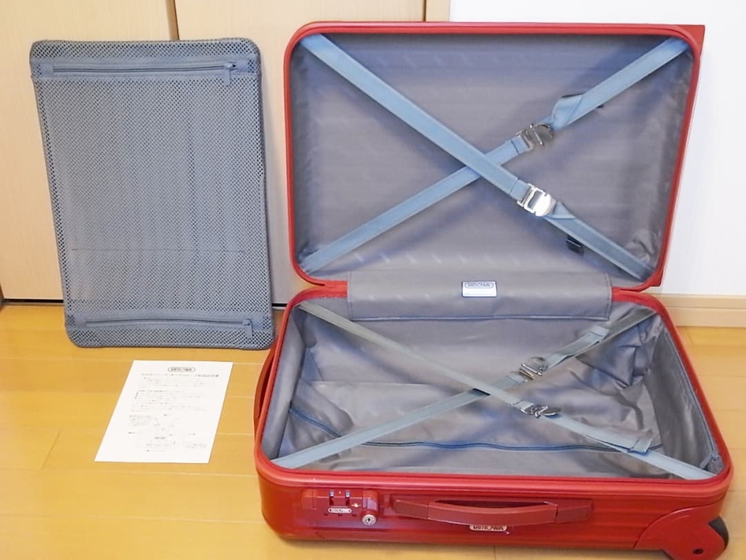 ◇美品 リモワ サルサ33L【機内持込可】人気色レッド◇メンテ・クリーニング済