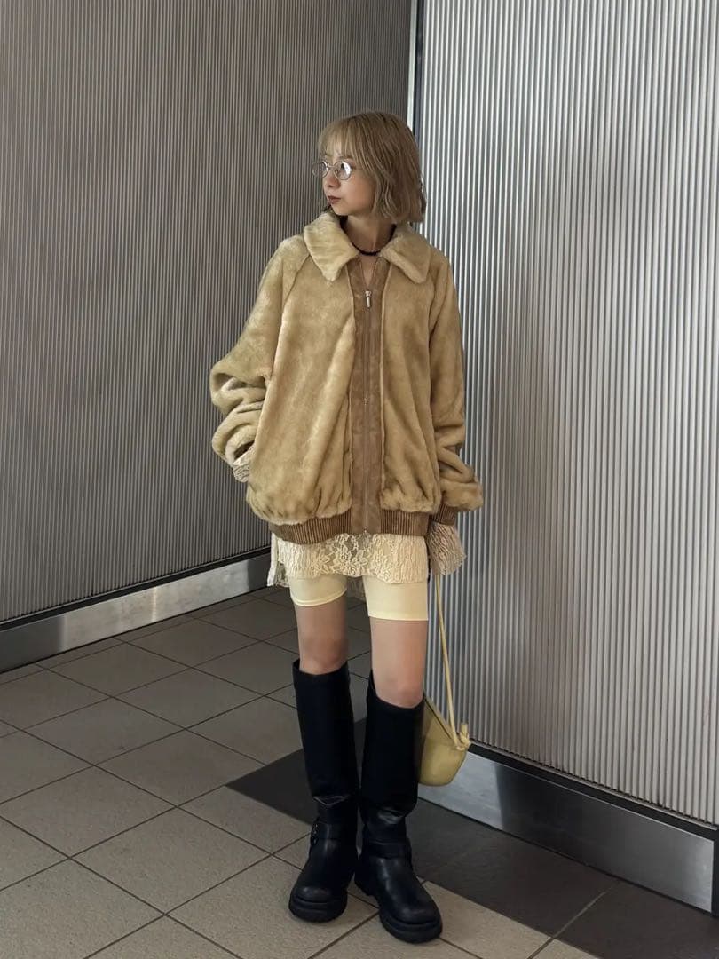 ジャケット・アウター AMERI vintage DESSERT CUP FUR BLOUSON