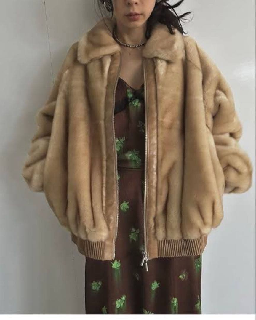 ジャケット・アウター AMERI vintage DESSERT CUP FUR BLOUSON