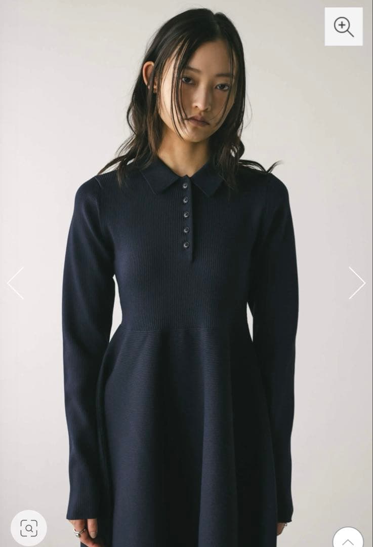 スタイルミキサー　フォルムポロニットワンピース