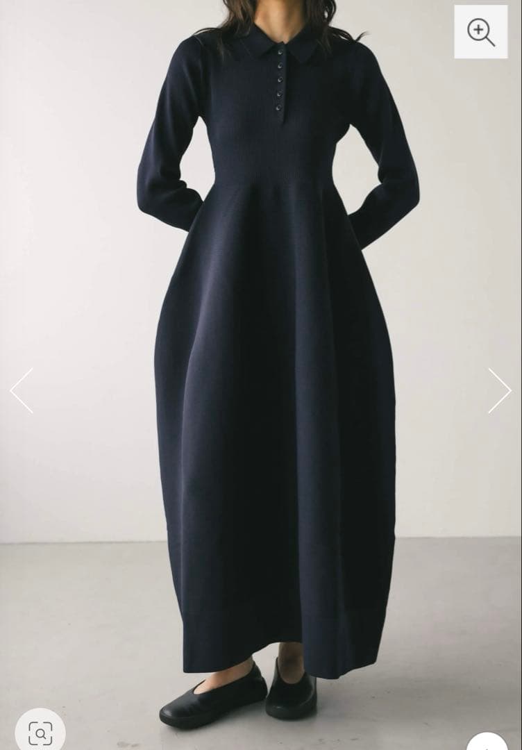 スタイルミキサー　フォルムポロニットワンピース