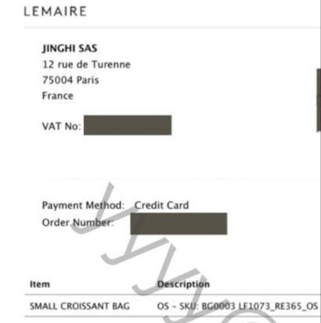 LEMAIRE ルメール クロワッサンバッグ コーテッドコットンキャンバス S