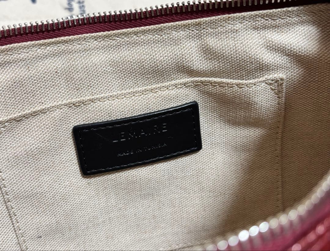 LEMAIRE ルメール クロワッサンバッグ コーテッドコットンキャンバス S