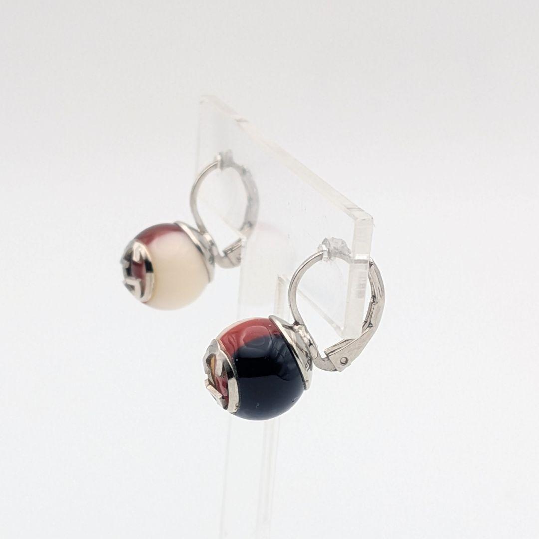 グッチ GUCCI インターロッキング トリコロール ピアス