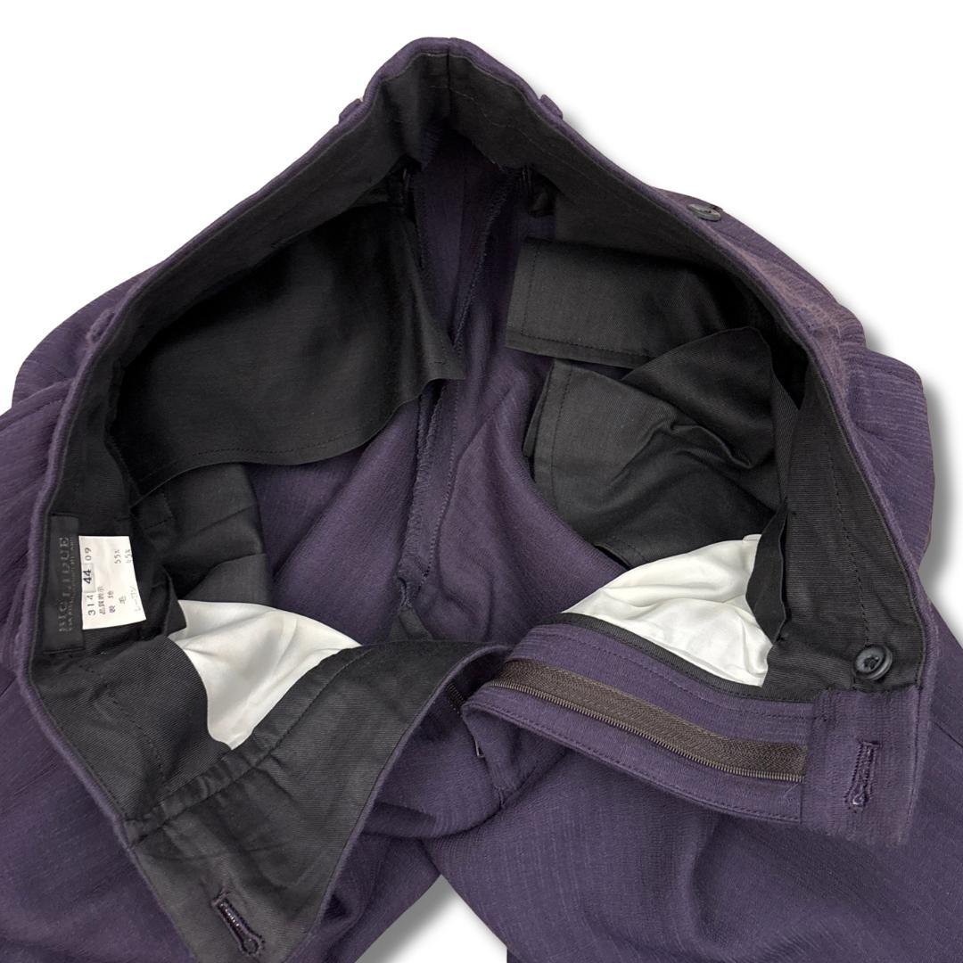 美品 BIGLIDUE ビリドゥーエ パープル セットアップ スーツ 44メンズ