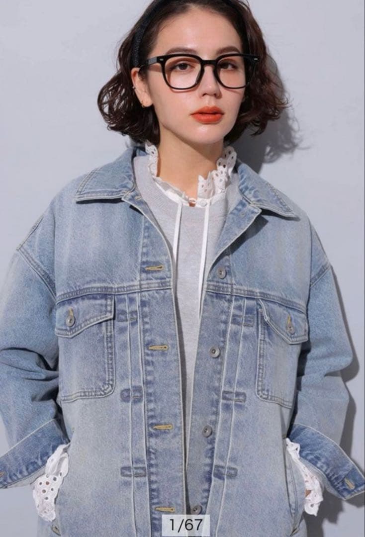 449【新品タグ付】Arpege story デニムジャケット　BIG Gジャン