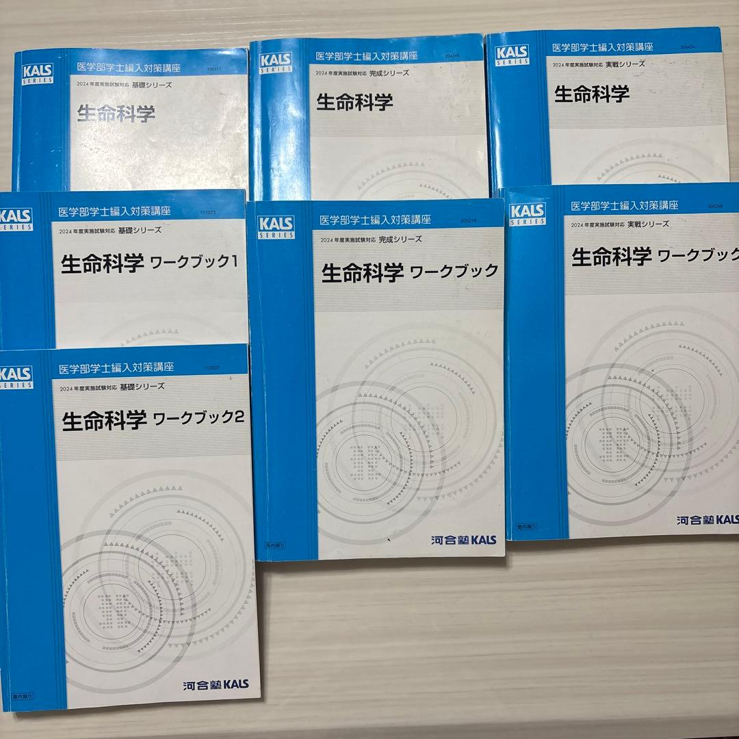 KALS 2024年度対応　医学部学士編入　生命科学　セット