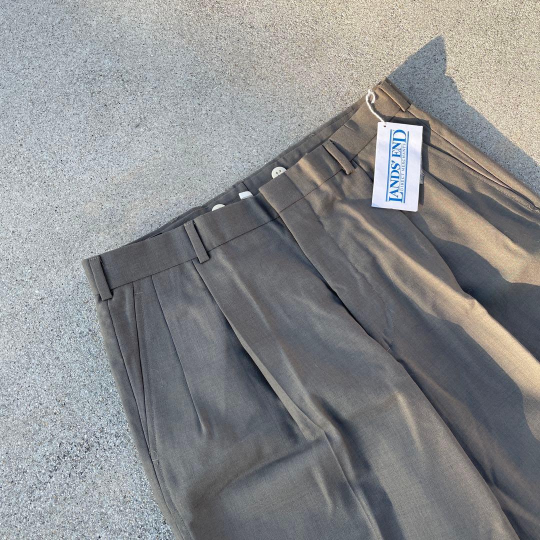 【デッドストック】90s USA製 LANDS’END ランズエンド スラックス