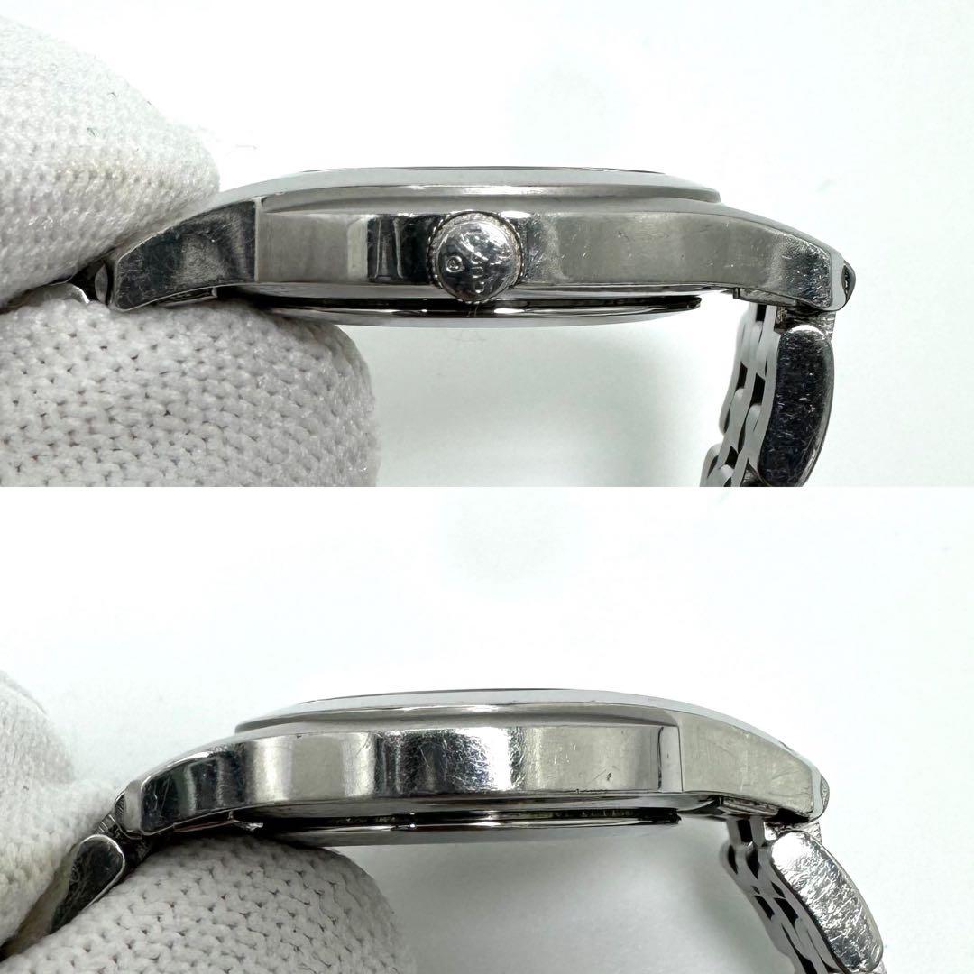 【美品】グッチ 5500L シェル文字盤 ダイヤ デイト 腕時計 レディース