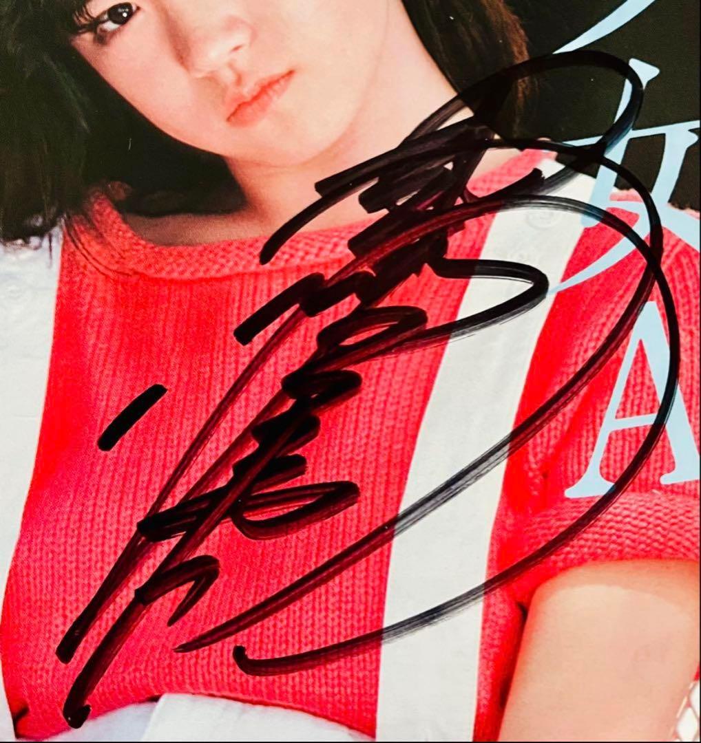 超美盤 直筆サイン付 中森明菜 シングルレコード 少女A スローモーション 2枚