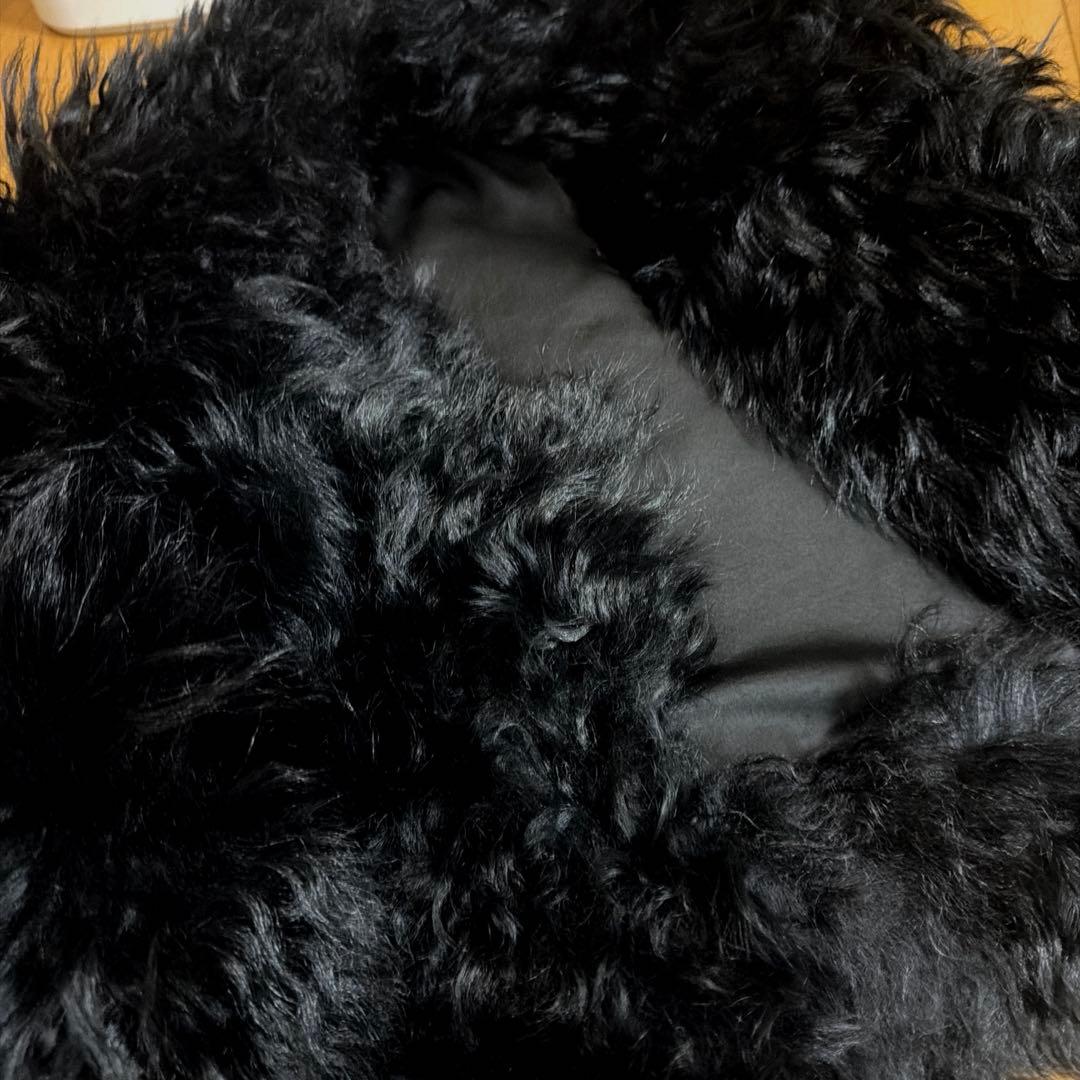 BEAMS セレクト　黒 ファーコート