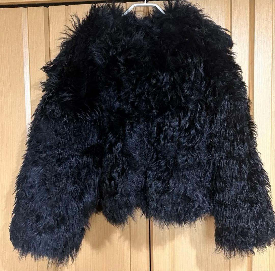 BEAMS セレクト　黒 ファーコート