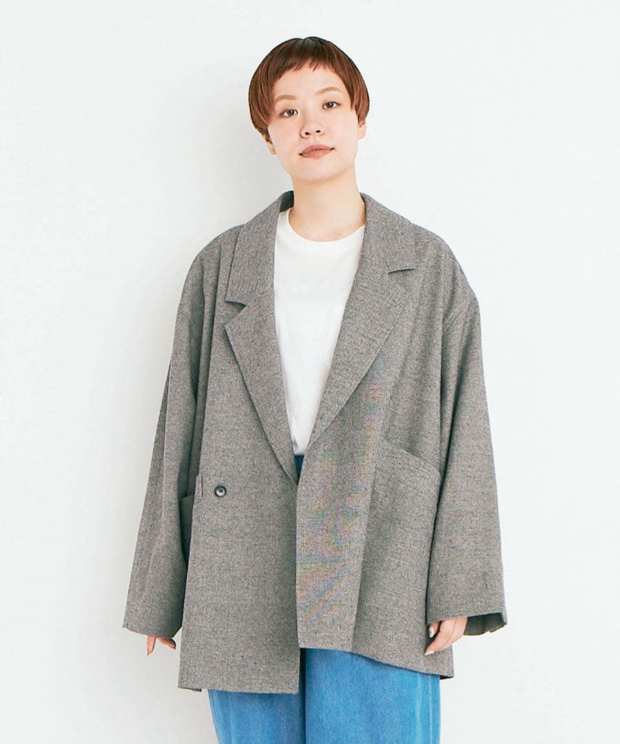 buoybuoy ブイ POP TWEED PAPA W-ジャケット